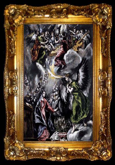 framed  GRECO, El The Annunciation, ta009-2
